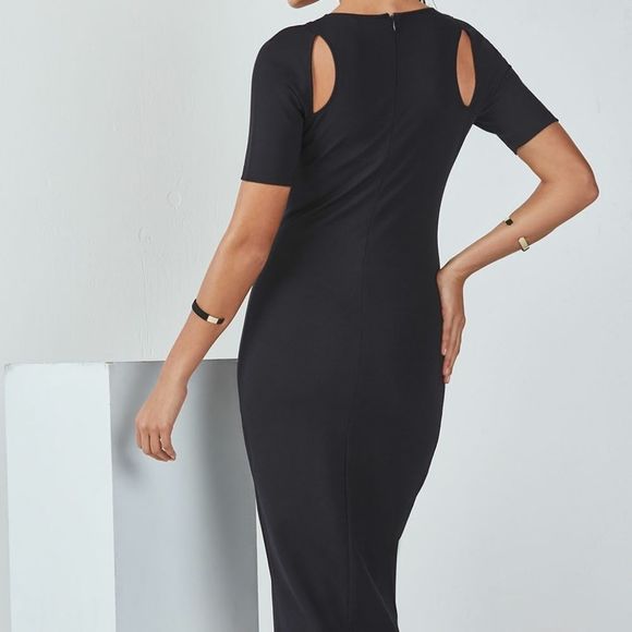 Fabletics Eva Midi Cutout Bodycon Dress Sz. Med. 8 - Picture 10 of 11